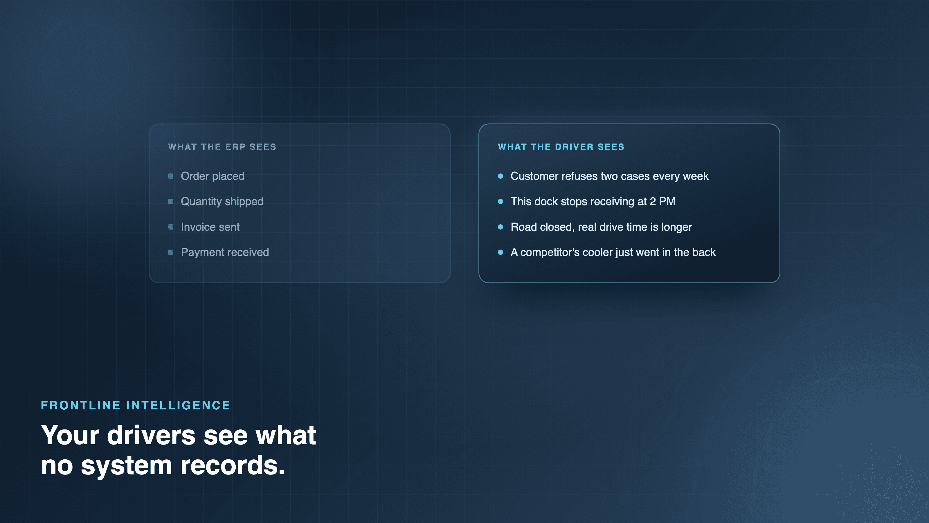 Your Drivers Know More About Your Business Than Your ERP